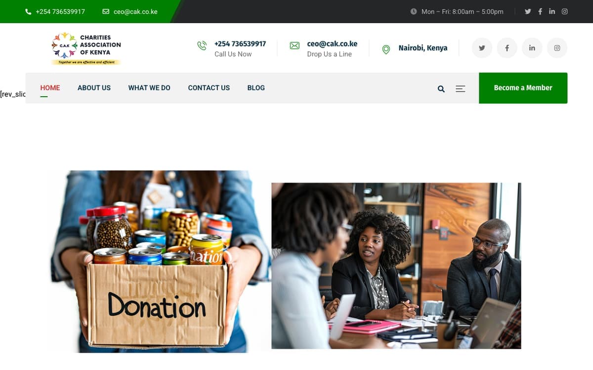 Charities Association of Kenya (CAK) ngo & pbo support website by Gregory Shikutwa