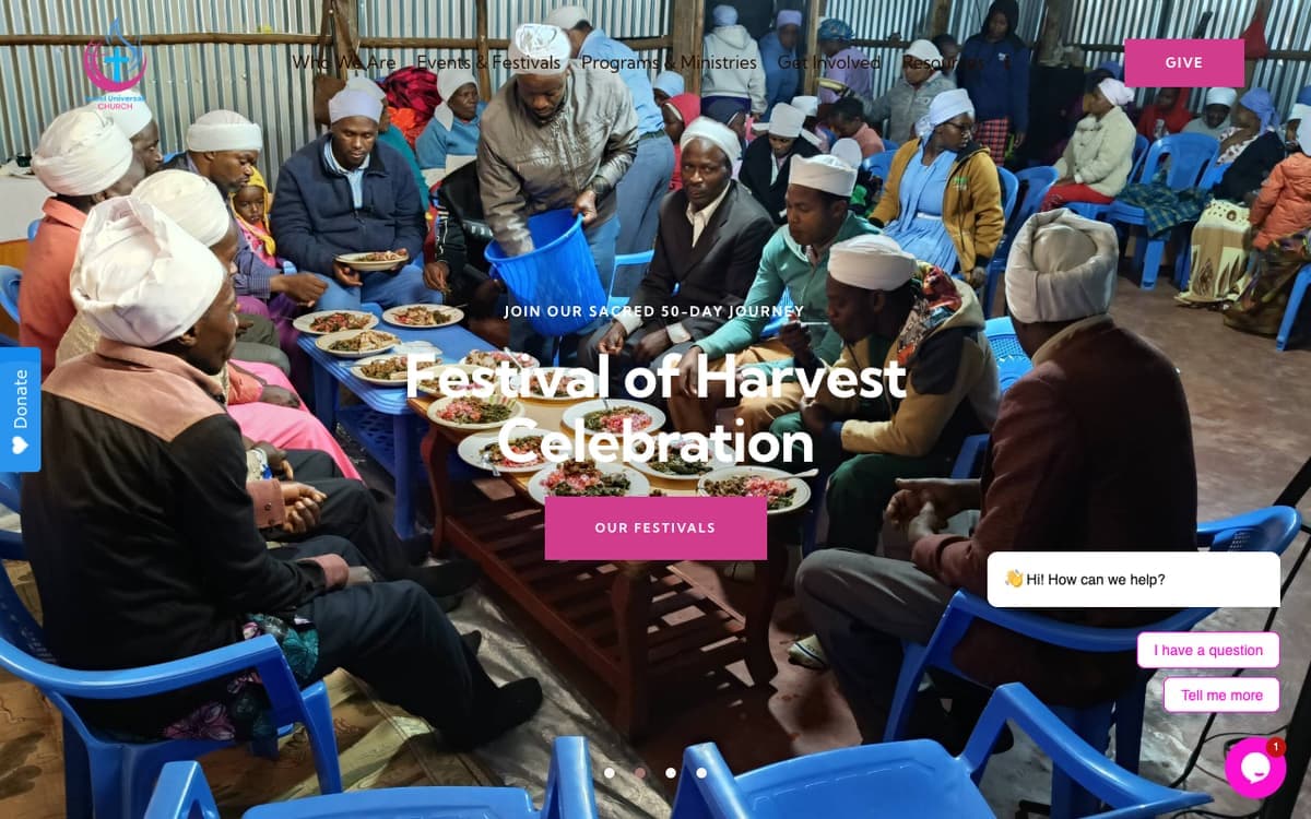 Israel Universal Church faith-based organisation website by Gregory Shikutwa
