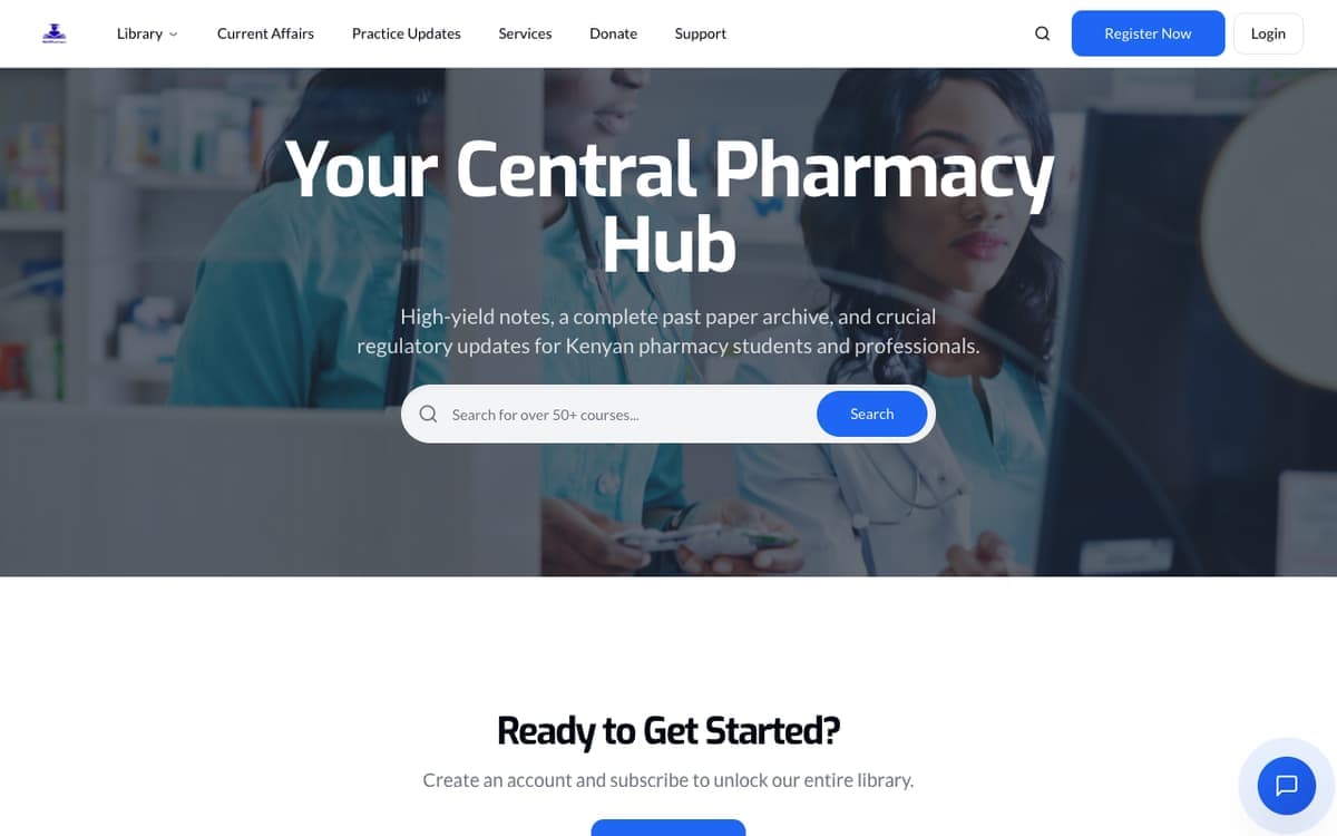 Medixlearners pharmacy education platform website by Gregory Shikutwa