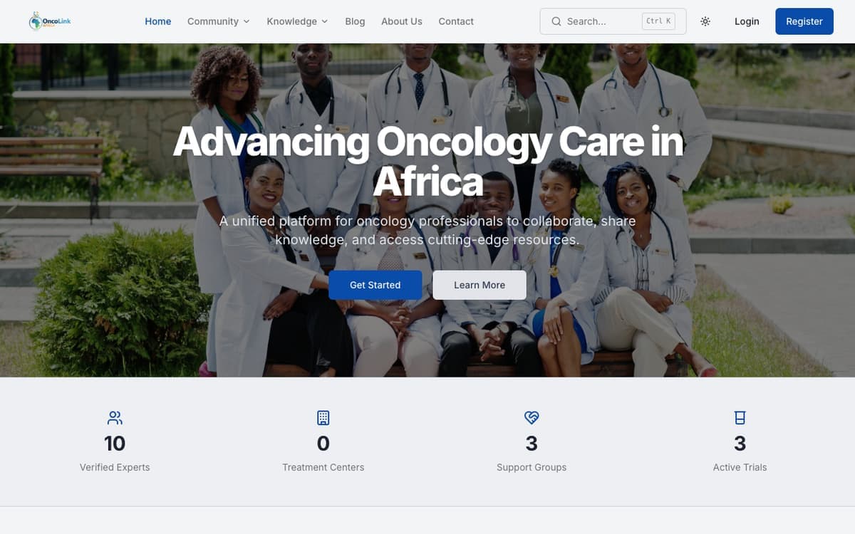 Oncolink oncology resource hub website by Gregory Shikutwa