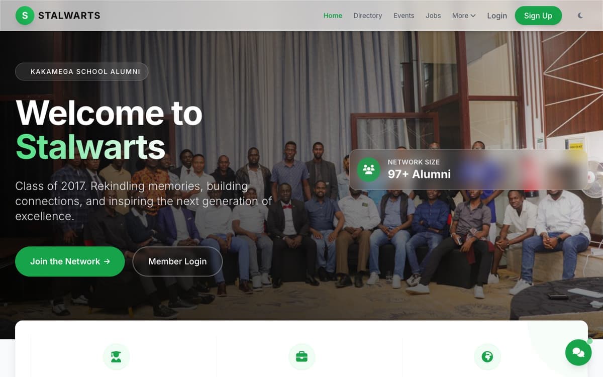 Stalwarts KHS 2017 alumni network & community portal website by Gregory Shikutwa