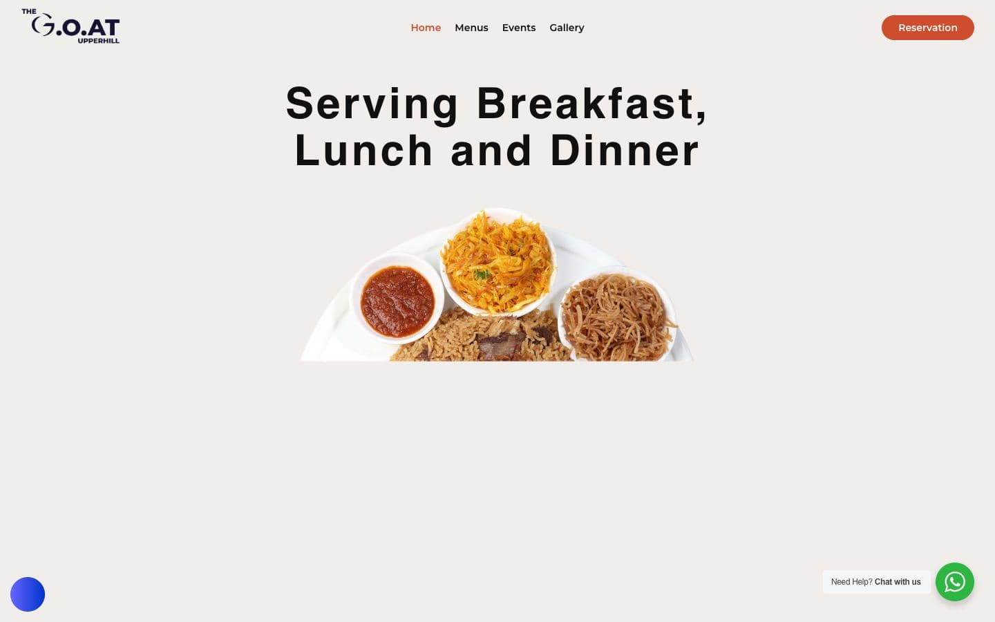 The G.O.A.T restaurant · upper hill website by Gregory Shikutwa